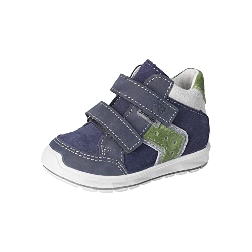 PEPINO Ricosta Jungen Stiefel KIMO,Kinder Boots,WMS:Mittel,lose Einlage,Sympatex,Kids,Kinderschuhe,Klettstiefel,Booties,Nautic (170),28 EU