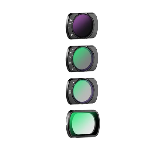 Magnetic ND & CPL Filter Kit�C Compatible For OSMO Pocket 3 Multi Coated HD Optical Glass Slim Aluminum Frame ?(D)