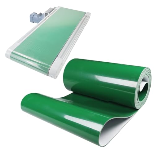 Correa de alimentación transportadora de tambor de PVC, 4 mm de grosor, resistente al desgaste, repuesto para plantas de embalaje, adecuada para sistemas de cinta transportadora de 1 x 6 m