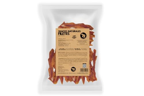 BIMORDISCOS Pato Deshidratado Natural - 38% Proteína - Sin Cereales - 100 g y 500 g - Snacks para Perros y Gatos (500g)