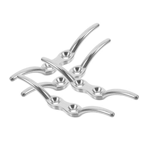 HOMOCONO Curtain Accessories 4pcs Blind Cord Clips Stainless Steel Blind Cord Winder Window Blind Management Kit for Safety