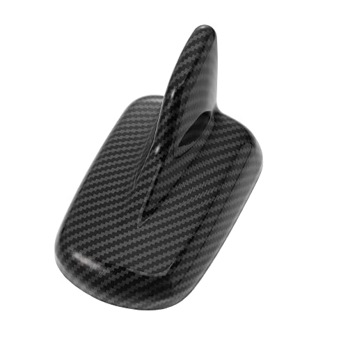 X AUTOHAUX Car Shark Fin Shape Radio Antenna Roof Decorate Aerial Cover Trim Exterior Decoration Carbon Fiber Pattern Black for Audi A4 A5 2017-2020