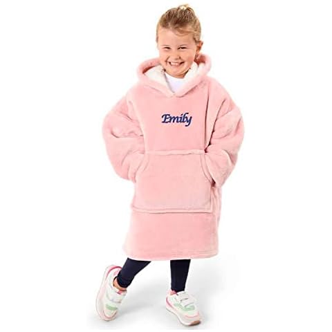 Personalised Girls Oversized Fleece Hoodie Cover