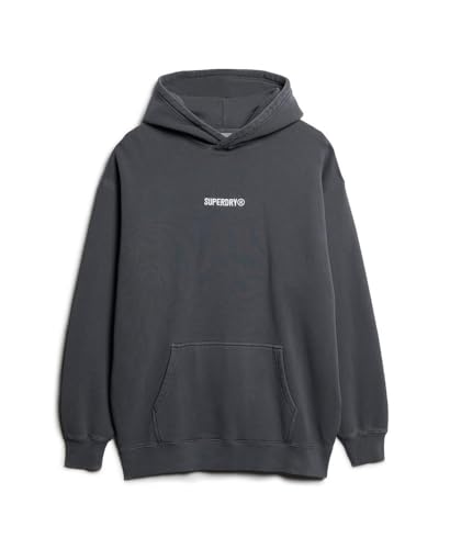 Sweatshirt à capuche ample à motif et micro logo Superdry - vue 8