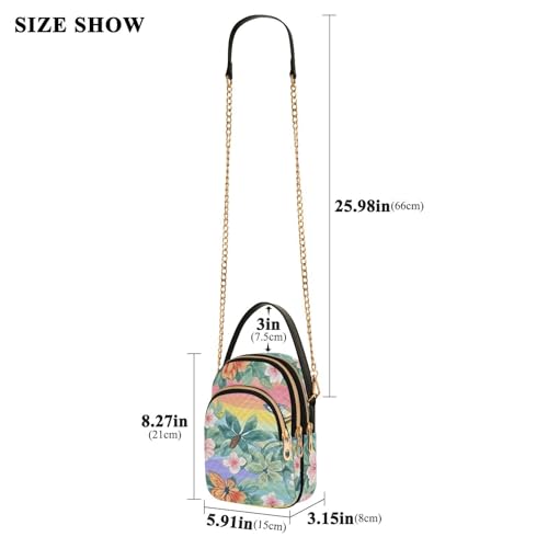 Womens Shoulder Handbags Tote Bag Quilted Purses for Women Butterfly Design Satchel for Travel Camping,Multi13
