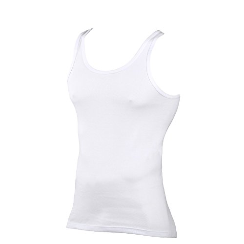 Kapart Feinripp Unterhemd Achselhemd Herren weiß 100% Baumwolle gekämmt Cover