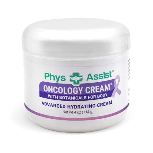 PhysAssist - Oncology Body Cream with Botanicals 4 oz. Soothing and Hydrating to Stressed Skin. Made with Oils of Lavender Calendula and Peppermint. Non-Irritant Clinically Tested.
