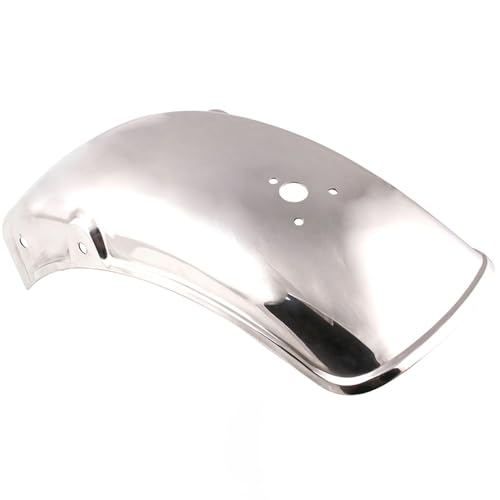 Garde-boue acier inoxydable GN125 finition chrome rétro - 4
