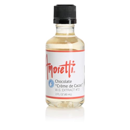 Amoretti - Chocolate Creme de Cacao Extract Water Soluble 2 oz - Highly Concentrated & Perfect For Pastry, Savory, Brewing, and more, Preservative Free, Vegan, Kosher Pareve, Keto Friendly