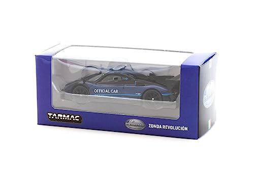 Pagani Zonda Revolucion Blue Met. & Black 1/64 miniatura 3