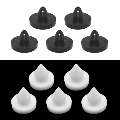Bawkars 10 PCS Brake Pedal Stop Pad, Clutch Pedal Pad Stopper, 46505-SA5-000 90541-06036, Brake Switch Limit Pad Compatible with Honda CR-V, Accord (White & Black)