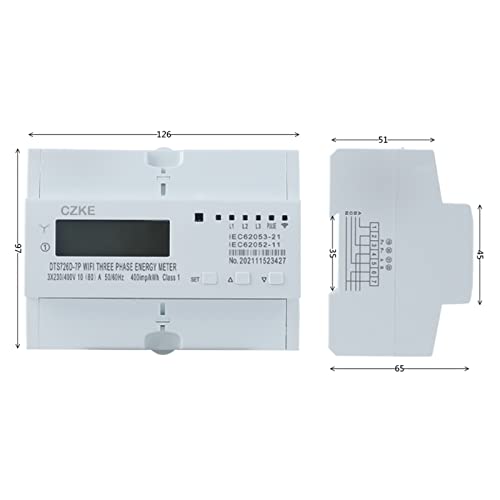 Minuteur de consommation d'énergie triphasé WiFi pour stopper le gaspillage
