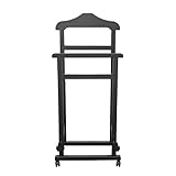Indossatore da camera doppio semplice ed elegante con struttura a due montanti in legno di faggio.