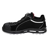 ELTEN Sicherheitsschuhe SENEX XXT Pro BOA ESD S3, Herren, Textil, Kunststoffkappe (leichter als Stahlkappe), leicht, sportlich, Schwarz/Rot, Größe: 45