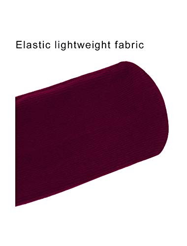 Image of uxcell Women Elastic Selvedge Cuffs Sheer Nylon Crew Socks 2 Pairs