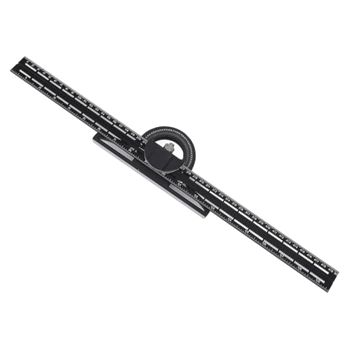 Règle d'angle carrée combinée 20 pouces 500 mm Jeffergarden en alliage d'aluminium