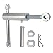 Camotokiit Tailgate Latch Assembly TGL34SBR,TGL3410HDW Steel Latch for Tailgate Closure, Truck Accessories,Silver