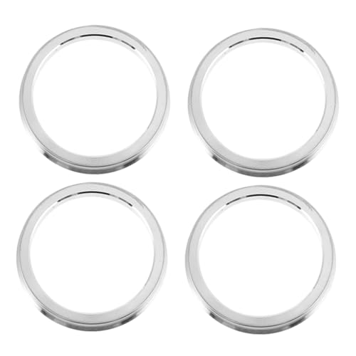 Mikinona 4pcs Durable Hub Centric Rings for Vehicles Sturdy Wheel Center Rings for Stable Fit for Easy Installation and Use