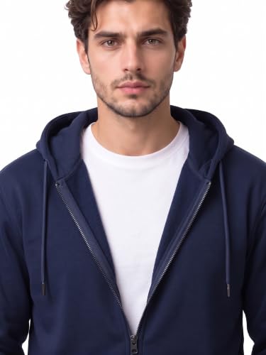 Image of XENOVAURBAN Zipper Hoodie for Men /Women | Unisex fit Cotton Fleece Hooded Sweatshirt - Zipper