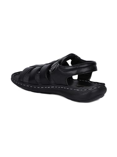 Image of BATA mens NW KRYPTON SD Black Sandal - 10 UK(8616844)