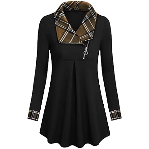 VALOLIA Womens Long Sleeve Tunic Cover