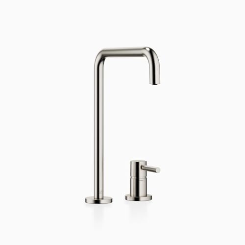 Dornbracht Two-Hole Mixer with Individual Flanges META Square 32815861 Brushed Platinum