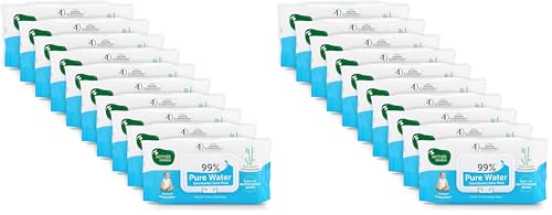 Image of Mother Sparsh 99% Pure Water (Unscented) Baby Wipes I Natural Plant Made Fabric - Super Thick I 72 pcs /Pack - Pack of 20