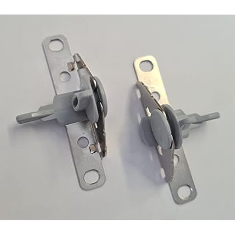 1 pair x Genuine Hafele INDAUX Supra Metal Drawers Side Front Fixing Brackets (Grey) Cover