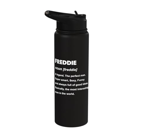 Freddie Name Stainless Steel Insulated Water Bottle