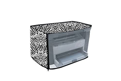 Image of Printer Cover for HP 1005 Printer with Zipper for Dust Protection (Black Circle) (Black white)