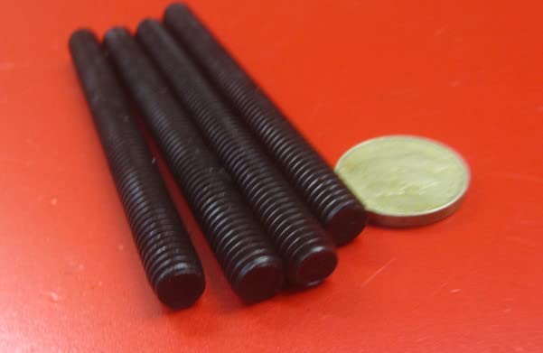 Grade B7 Steel Fully Threaded Rod 3/8"-16 x 4.00 Length 4 Pcs.