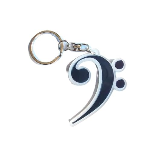 Llavero con forma de llave de Fa