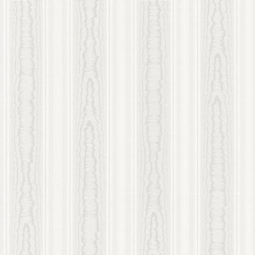 Profhome Carta da parati aspetto tessile 765819-GU carta da parati in vinile bianco 0,53 m x 10,05 m / 5,33 m2