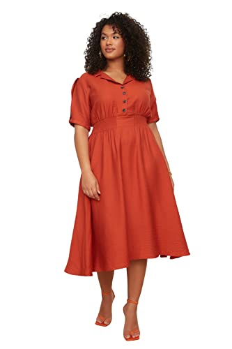 Robe Grande Taille Vert Trendyol pour femme chic et décontractée - 2