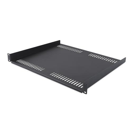 StarTech.COM Étagère 1U Ventilée pour Rack de Serveur, Profondeur de Montage de 40cm, Acier, Max 14kg, Écrous et Vis