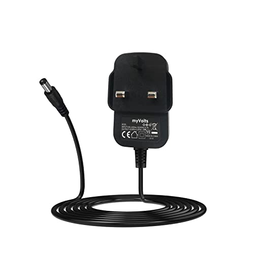myVolts 12V power supply adaptor compatible with/replacement for Focusrite Scarlett 18i8 3rd Gen, Scarlett 8i6 3rd Gen Audio Interface - UK plug