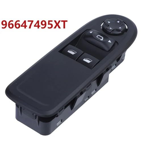 Commande lève-vitre compatible Citroën C3 96647495XT platine interrupteur de portière - 2