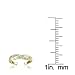 Hoops & Loops Sterling Silver Flash Plated Gold Cubic Zirconia Infinity Toe Ring