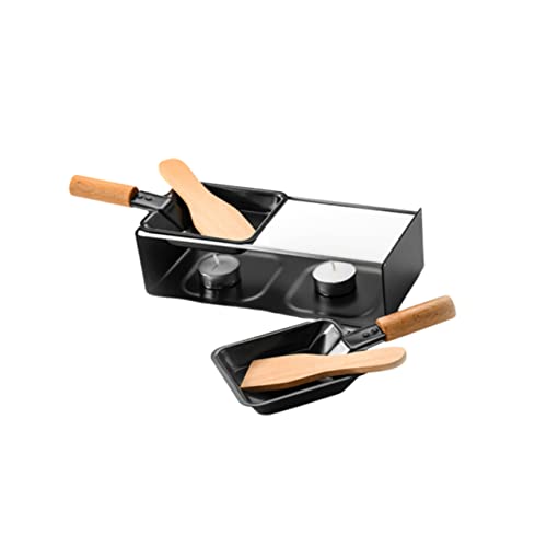 OQHAIR 1 Set Raclette Cheese Mozzarella Stovetop Grill Pan Cheese Raclette Grill Raclette Cheese Pan Raclette Maker Small Baking Dish Baking Utensils Oven Mini Stove Cheese Machine