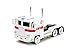 Jada Transformers G1 Optimus Prime Big Rig with Ghostbusters Ecto-1 Graphics - Die-Cast Vehicle - 1:24 Scale, Opening Doors, Hood & Trunk, Rubber Tires - Ages 8+ - White/Green