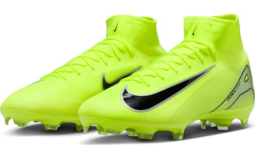 Image of Nike Men's Football high top Soccer Shoe, Volt Black, 7.5