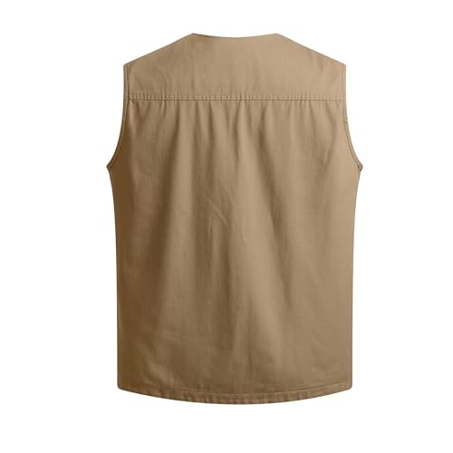 Chaleco transpirable de hombre con bolsillos chaqueta deportiva sin mangas 4