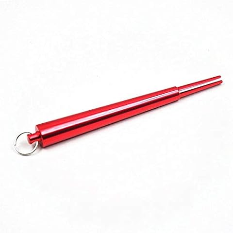 Butt Bat Metal Cone Maker Roller Machine for Rolling Cigarettes (Red) Cover