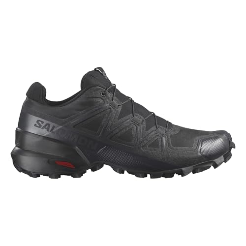 SALOMON Speedcross, Zapatillas de Trail Running Hombre, Black Black Quiet Shade, 41 1/3 EU - imagen 4