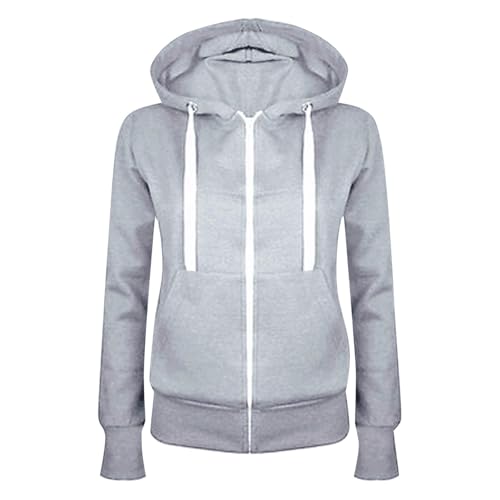 Manteau de sport zippé pour femme avec capuche protectrice et manches longues