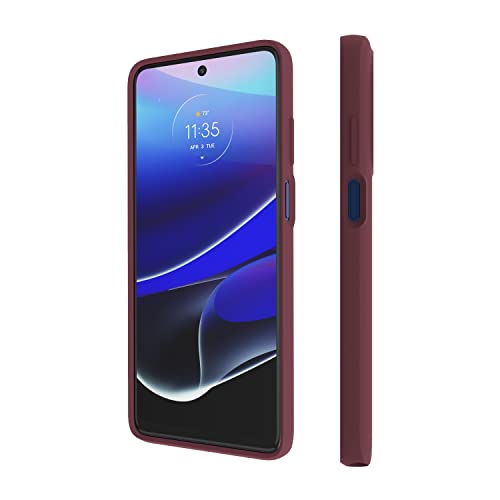 Image of Motorola Moto G Stylus 5G (2022) Marsala Red Protective Case - Slim Fit, Shock Absorbing, Camera Protector