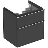 Keramag iCon Waschtischunterschrank 595 x 620 x 477 mm Korpus/Front: Lava matt