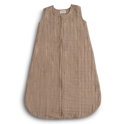 Image of mushie Baby Wearable Blanket | 100% Organic Cotton Muslin | Sleeping Bag for Infants (Natural)