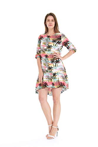Image of Hawaii Hangover Family Matching Hawaiian Clothes, Neon Sunset Pink | Family Matching Hawaiian Clothes, Neon Sunset Pink, lightweight rayon, machine washable, tropical floral print, luaus