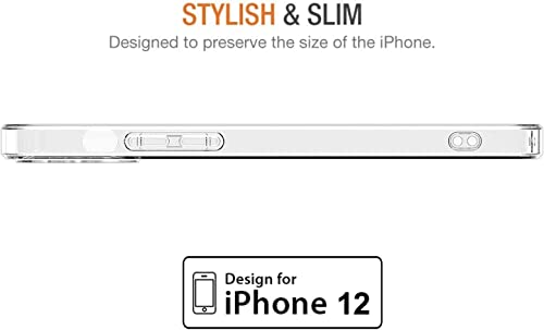 Image of NISHTECH for iPhone 12 Premium Transparent Hybrid Soft Slim Dust Proof Back Case Cover Silicone with Camera Protection
